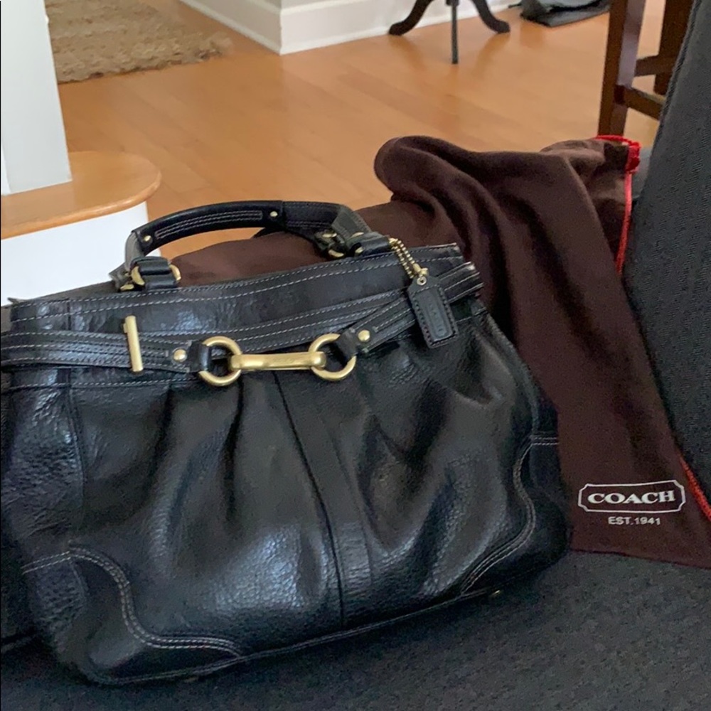 Black Coach hand bag